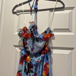 Misa floral maxi dress with ruffles. XS. Lightly used